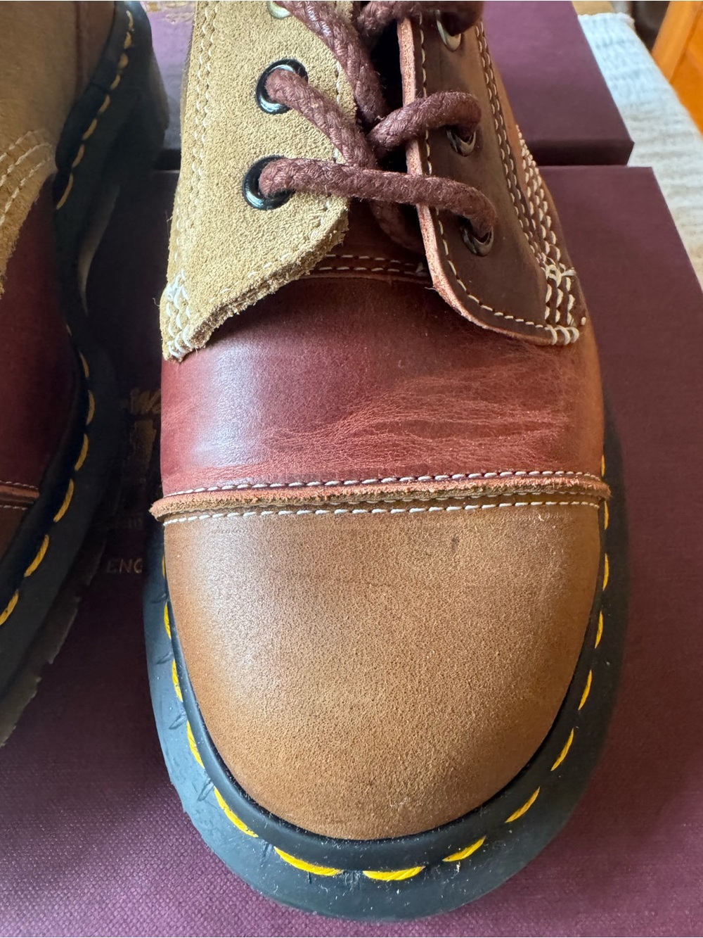 Dr. Martens Made in England Dead Stock 1460 8-eye boots —one of a kind Us 8 - Picture 11 of 12